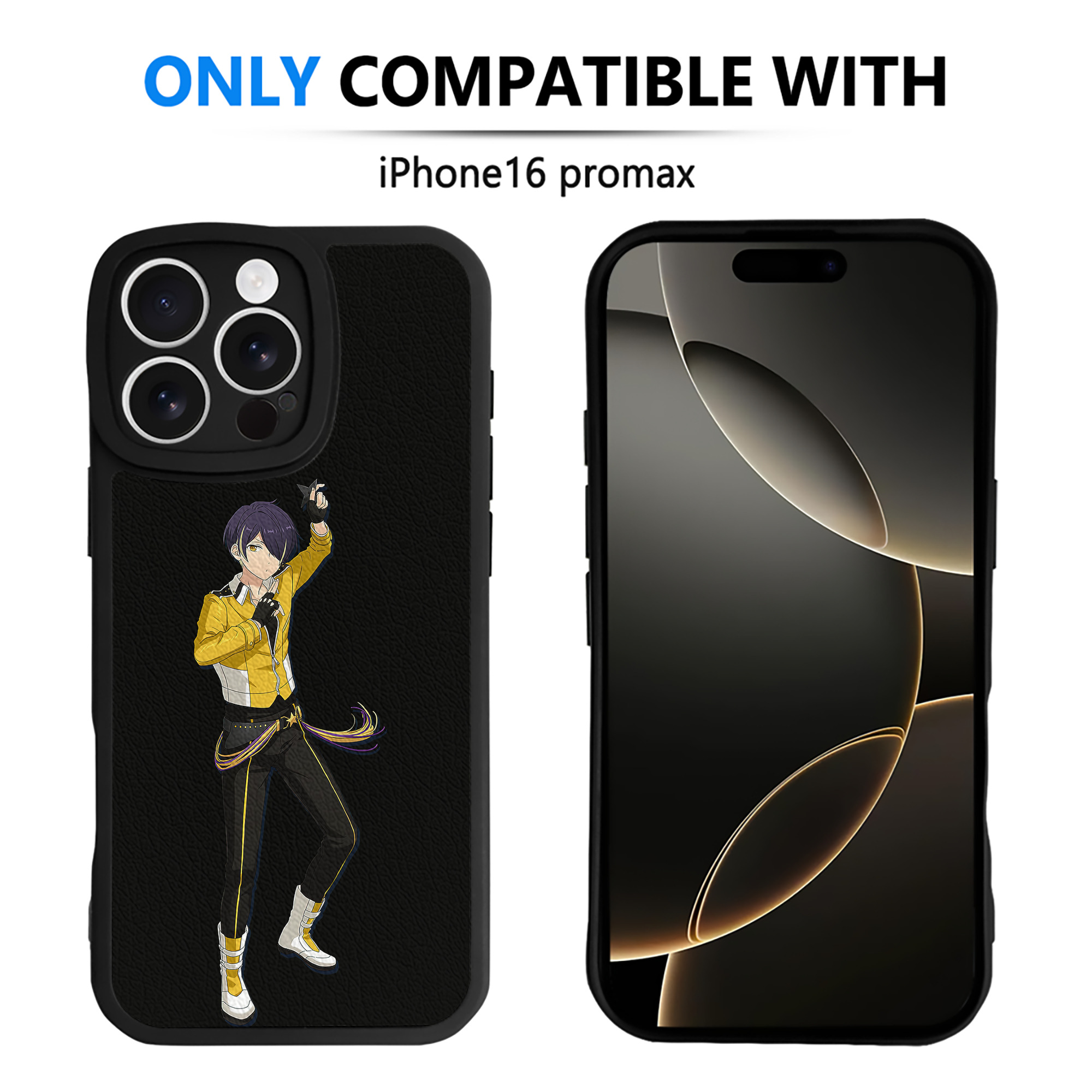 （画像用） あんさんぶるスターズ! Ensemble Stars 【iPhone 16シリーズ対応】シリコンスマホケース（レザー調） 材質：シリコン